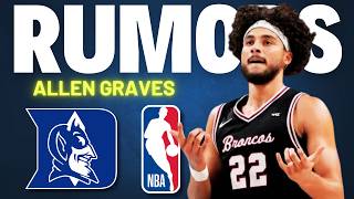 RUMOR: Allen Graves "Wanted To Pivot Back To Duke" Before Officially Declaring For The NBA Draft!