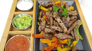 soft and juicy meat dish Fajita #asmr #mukbang мягкое и сочное мясное блюдо🥘🥩🥩