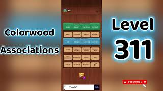 Colorwood Associations Level 311 Answers 🧩✨ | Go Answer