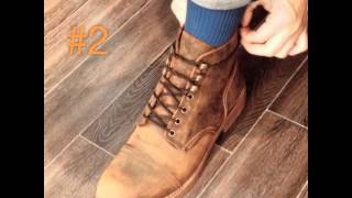 3 cách buộc dây giày boot