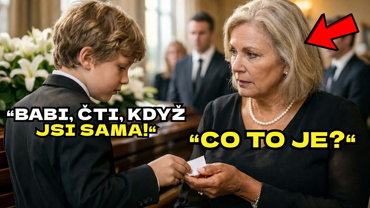 Stála jsem u rakve vlastního manžela, když ke mně přistoupil můj jedenáctiletý vnuk a vtiskl mi do dlaně složený lístek. „Dědeček říkal, že ti to mám dát, pokud se neprobudí,“ zašeptal. Když jsem...