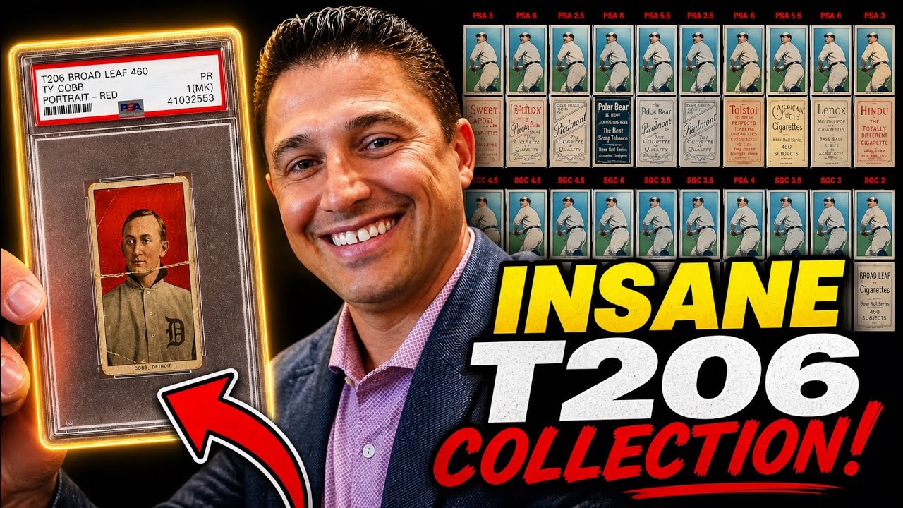 His T206 collection is INSANE! Many Ty Cobbs, various variations