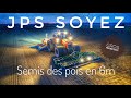 Semis des pois en 6m  jps soyez  massey ferguson 8735s en gros pneumatiques