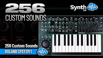 256 CUSTOM SOUNDS | ROLAND SYSTEM-1 1m and Vst AU | LIBRARY