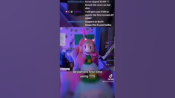 Streamers first time using text-to-speech