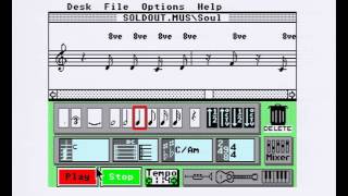 FM Melody Maker - [Atari ST] Listening to demonstration songs (1989)