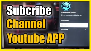 How to Subscribe to Channel on Youtube App TV (Smart TV) screenshot 3