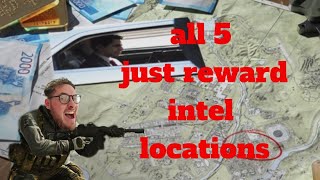 All 5 intel locations on operation just reward on modern warefare