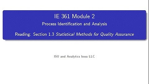 Statistical Process Improvement Module 2