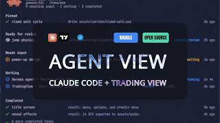 Claude Code Agent View + TradingView