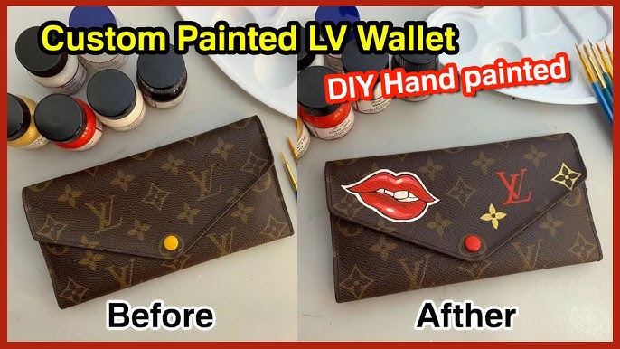 Painting on a Louis Vuitton Bag / step by step 