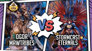 Мультшоу Stormcast Eternals vs Ogor Mawtribes Репорт Age of Sigmar 2000 pts