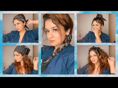 5 WAYS TO WEAR A BANDANA| HAIRSTYLES| FOR GIRLS| 2 MINS| AVNEET KAUR|