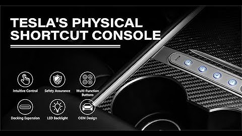Smart Buttons Console For Tesla Model 3/Y