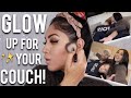GLOW UP FOR YOUR COUCH! STAY AT HOME MAKEUP!