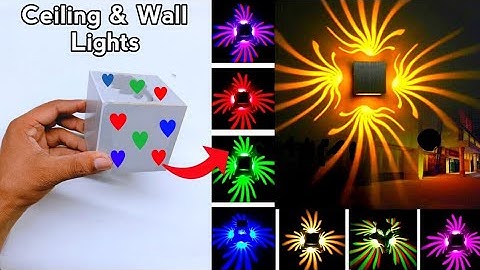 How to Make a Modern Style RGB LED Ceiling Lamp from PVC Pipe DIY Ceiling Light Diy Chandelier RGB