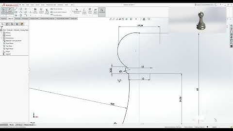 Solidworks CAD Design - Exercise - 10 ( Chess Pawn )