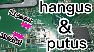 tips service laptop IC terbakar/hangus, putus jalur