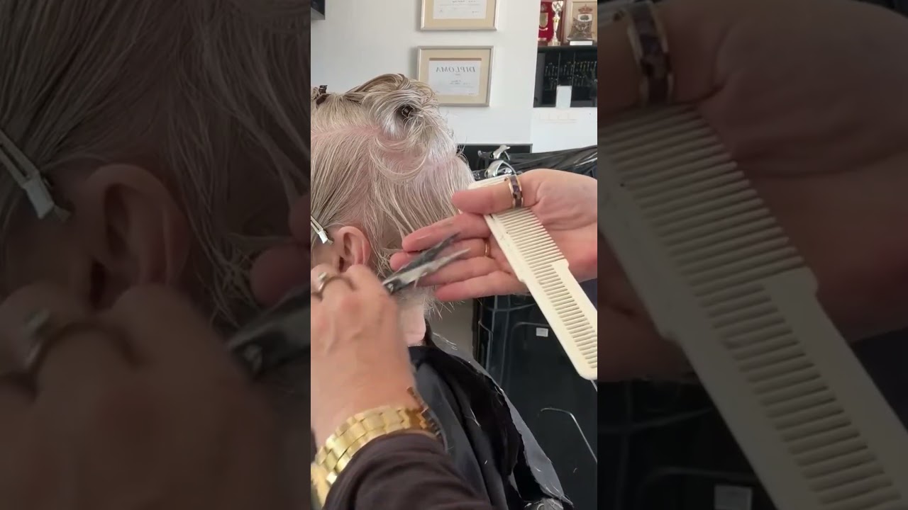 Short layer haircut #haircut #hair #hairstyle #short #blowup #video #layerup #hair #shorthaircut #us