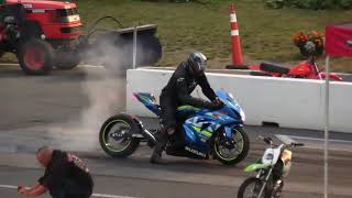 Драг-рейсинг.  Turbo Hayabusa vs Nitro GSXR.