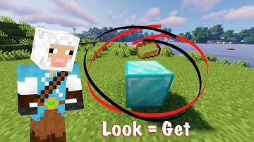 Minecraft Manhunt, But You Get Any Block You Look at