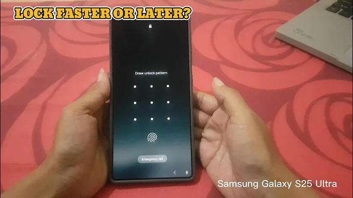 How to Set Phone Lock Delay After Screen Turns Off on Samsung Galaxy S25 Ultra