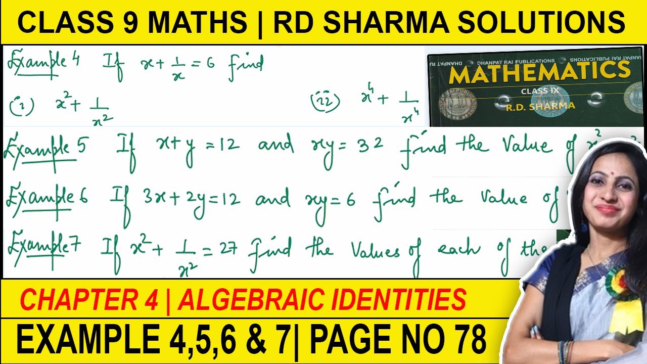 RD Sharma Class 9 Maths Chapter 4 Example 4 to 7 Solution | Page 78 ...