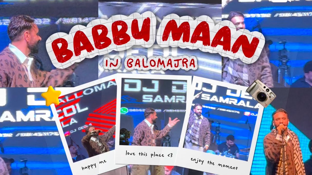 Babbu Maan live in Ballomajra (Mohali) kabbadi Cup 2026 ❤️ Check out new vlog ✅