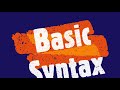 PYTHON : Basic Syntax