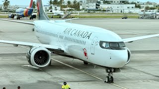Air Canada Boeing 737 MAX 8 Landing in St. Maarten