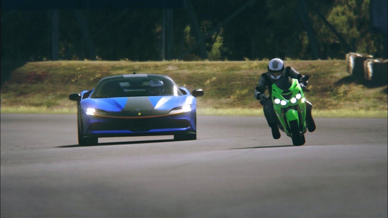 Kawasaki Ninja ZX-14R 2014 vs Ferrari SF90 Stradale Fiorano 2022