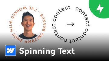 How to Create a Spinning Text Effect in Webflow – Step-by-Step Tutorial