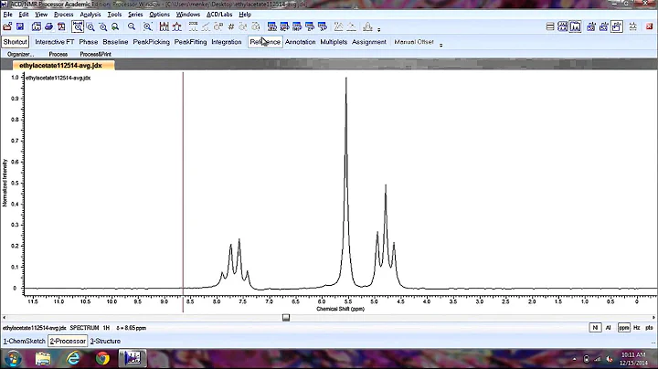 Processing picoSpin-45 Version 0.9.0 Data using ACDLABS 12.0 1D NMR Processor