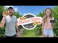 Picking blackberries  peaches in central florida  tour of graham farms in umatilla florida