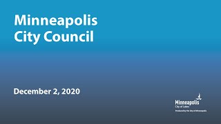 December 2 2020 Minneapolis City Council