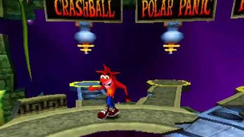 Crash Bash - Crash Bandicoot Spinning in the Warp Room (No Music)