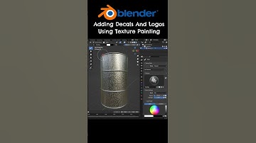 Adding Decals And Logos To 3D Objects In Blender #blender3d #blendertutorial#shorts