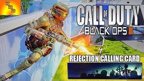 Call Of Duty Black Ops 3 - REJECTION (Calling Card)  How To Get It - Rapid Kills