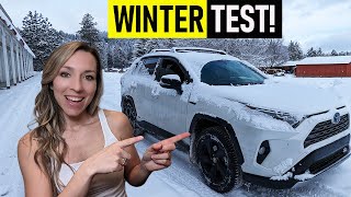 How Does the TOYOTA RAV4 AWD Perform in SNOW \& WINTER Conditions?