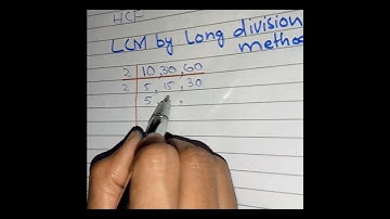 Lcm by long division method #lcm #grade6 #youtubeshorts #reels