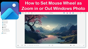 How to Set Mouse Wheel as Zoom in or Out Windows Photo Viewer?