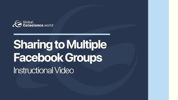 How to share to multiple Facebook groups at once (GlobalConscience.World)