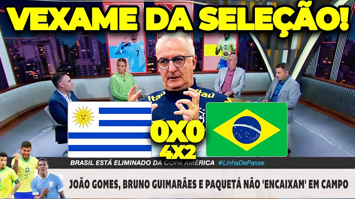 IMPRENSA RASGA O VERBO APÓS DESCLASSIFICAÇÃO DA SELEÇÃO! URUGUAI (4)0 X 0(2) BRASIL