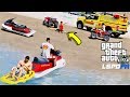 GTA 5 Mod Lifeguard Saves Victim Drowning At The Beach With Jetski & ATV (Coastal Callouts Baywatch)