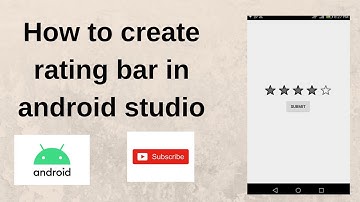 how to create rating bar in android studio