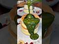 Fluffy matcha pancakes 🥞#japanesefood #dessert #大好物は高カロリー