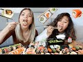 SUSHI MUKBANG MET SCHOONZUSJE!! 🍣 | Kristina K ❤