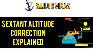 SEXTANT ALTITUDE CORRECTION - Celestial navigation