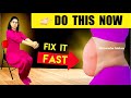 Just 1 Min Easy Exercise To Reduce Belly Fat In 7 Days - Sitting No Jumping Abs Exercise