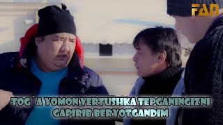 Tog`a yomon vertushka tepganingizni gapirib beryotgandim